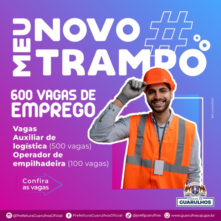 Ameg abre 600 vagas de emprego para auxiliar de logística e operador de empilhadeira