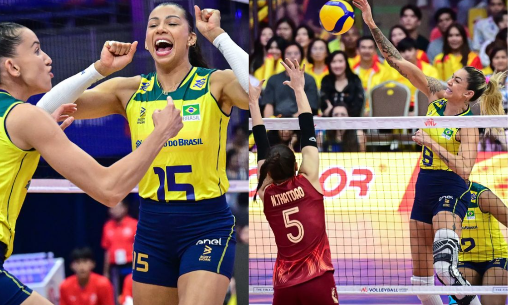 Brasil derrota Tailândia, mantém série invicta e avança para a semifinal da Liga das Nações de Vôlei Brasil derrota Tailândia, mantém série invicta e avança para a semifinal da Liga das Nações de Vôlei