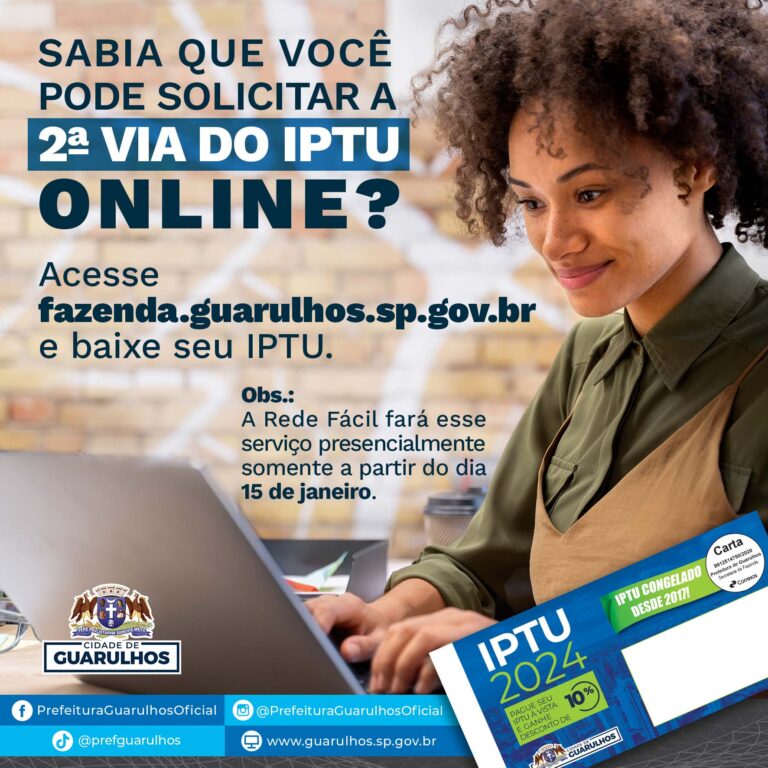 Consulta ao IPTU congelado em Guarulhos já pode ser feita pela internet