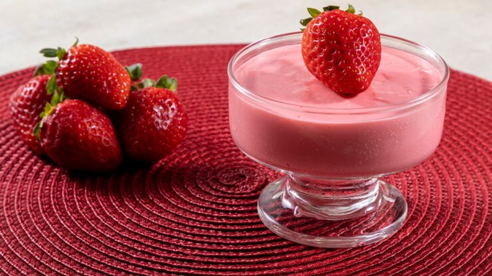 Receita de Mousse de morango