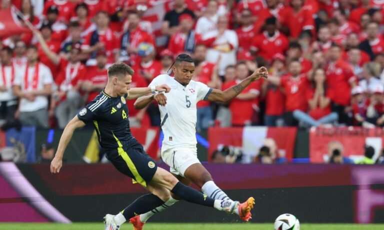 Suíça empata em 1 a 1 com a Escócia e fica próxima das oitavas da Eurocopa