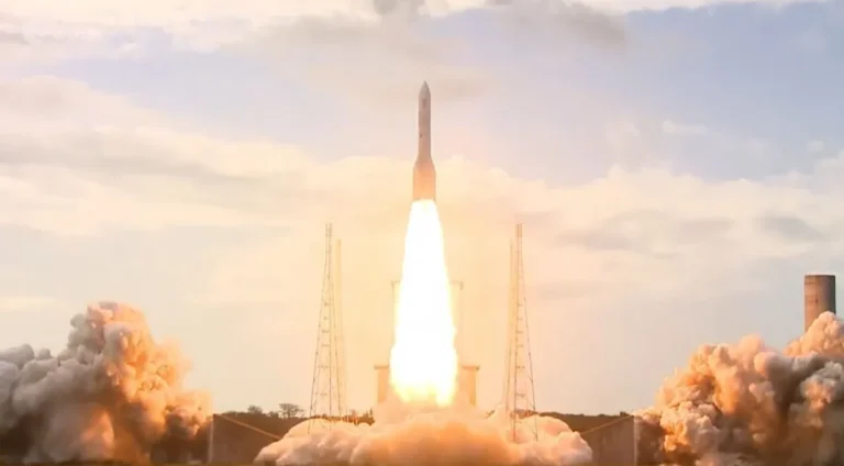 Lançamento do foguete europeu Ariane 6 fica incompleto; entenda