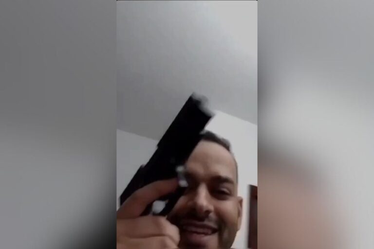 Pré-candidato grava vídeo ameaçando adversária com arma: “É na bala”