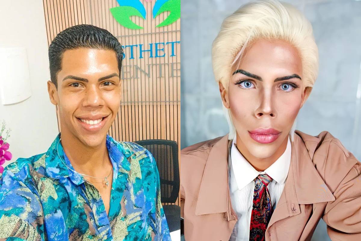 Aos 20 anos, “Ken Humano” desiste de customização para virar frentista Aos 20 anos, “Ken Humano” desiste de customização para virar frentista