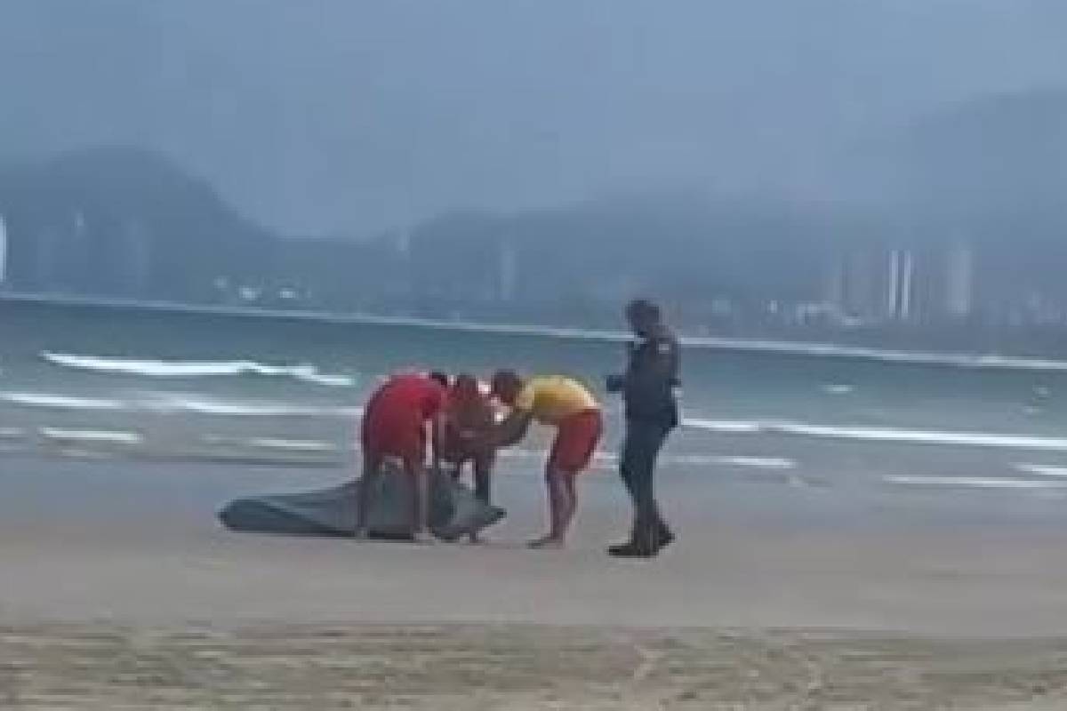Corpo em estado de decomposição é encontrado em praia do Guarujá Corpo em estado de decomposição é encontrado em praia do Guarujá