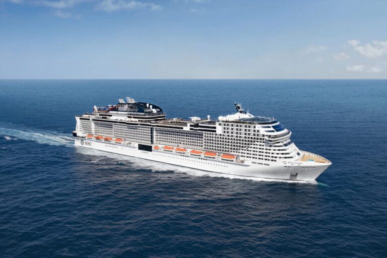 MSC Cruzeiros anuncia redução das emissões da frota em até 15%