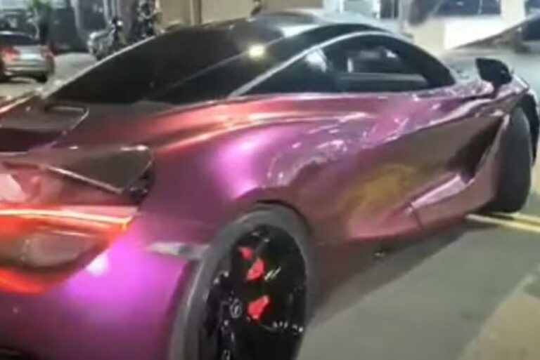 McLaren roxa de R$ 3 milhões de Deolane é apreendida em SP
