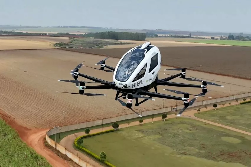 Primeiro teste de carro voador no Brasil é realizado com sucesso Primeiro teste de carro voador no Brasil é realizado com sucesso