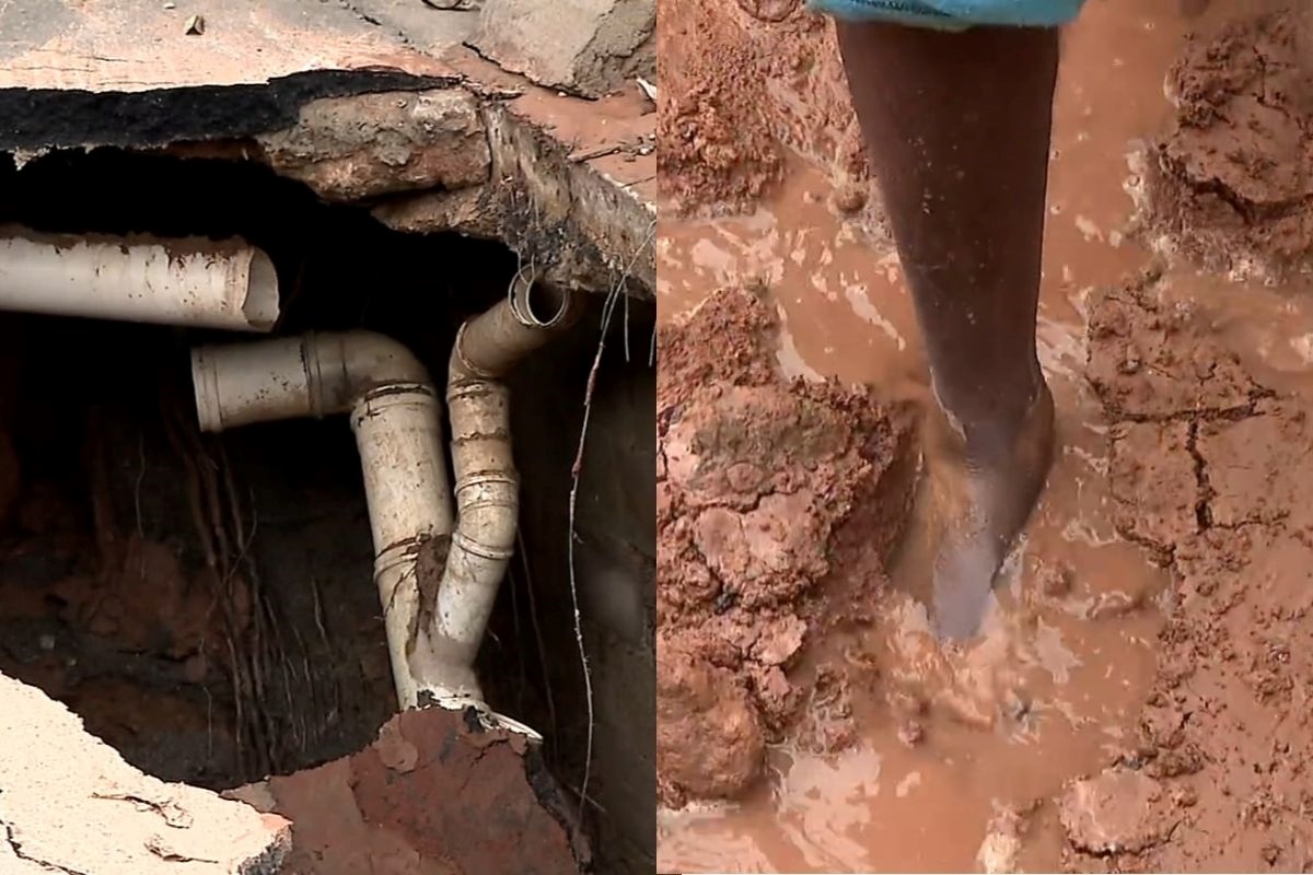 Sabesp conclui reparo após rompimento de esgoto interditar 11 casas Sabesp conclui reparo após rompimento de esgoto interditar 11 casas