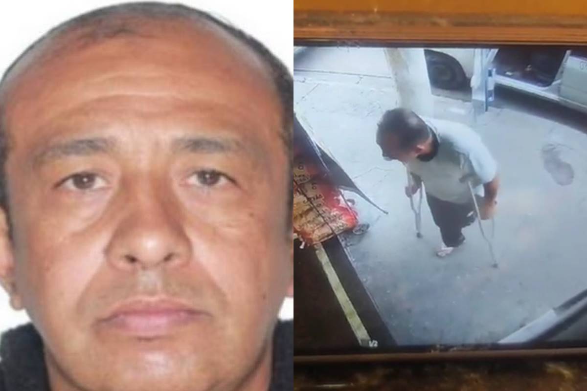 Vídeo: em última aparição, “maníaco do carro” usava muletas Vídeo: em última aparição, “maníaco do carro” usava muletas