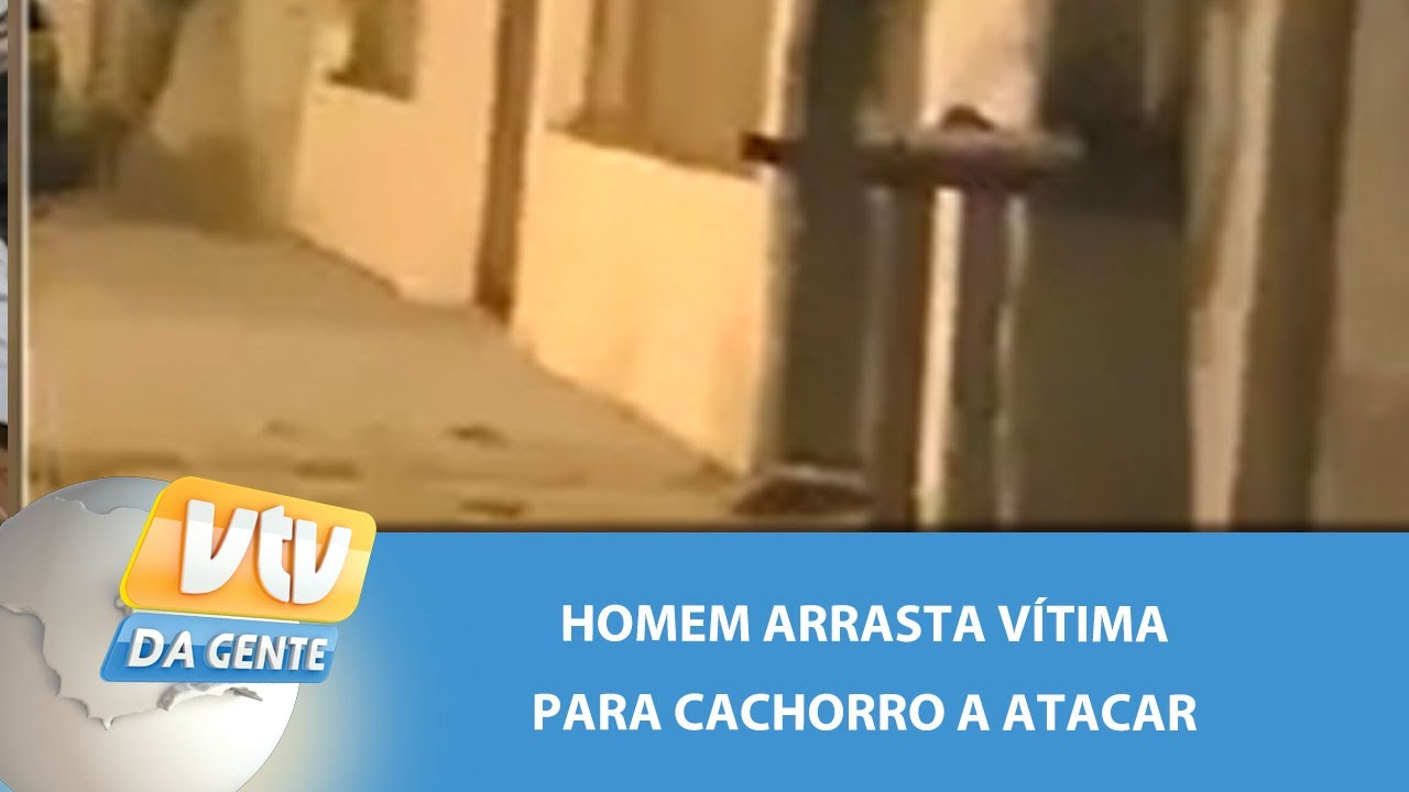 Vídeo: mulher é arrastada por homem e atacada por pit-bull em Peruíbe Vídeo: mulher é arrastada por homem e atacada por pit-bull em Peruíbe