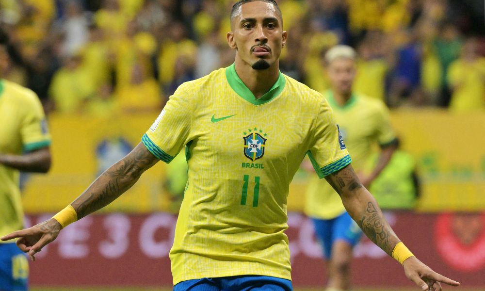 Com dois de Raphinha e voleio de Andreas Pereira, Brasil goleia Peru e se firma no G4 das Eliminatórias Com dois de Raphinha e voleio de Andreas Pereira, Brasil goleia Peru e se firma no G4 das Eliminatórias