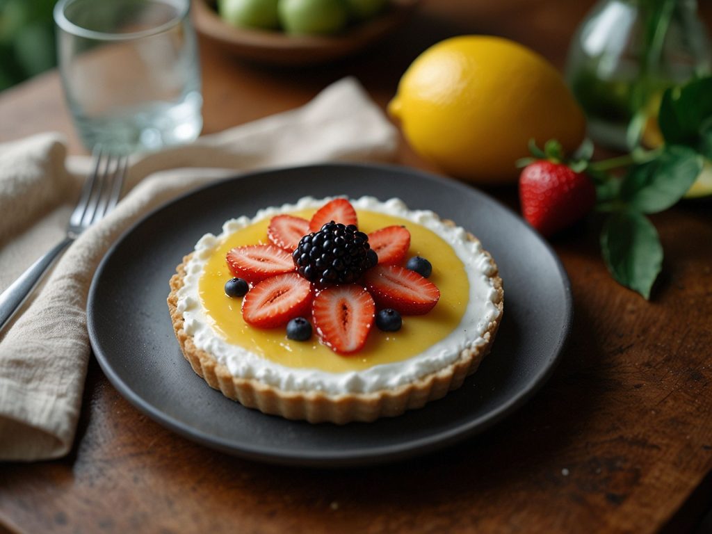 Receita de Receita de Sagu de Limão com Frutas Tropicais e Coco