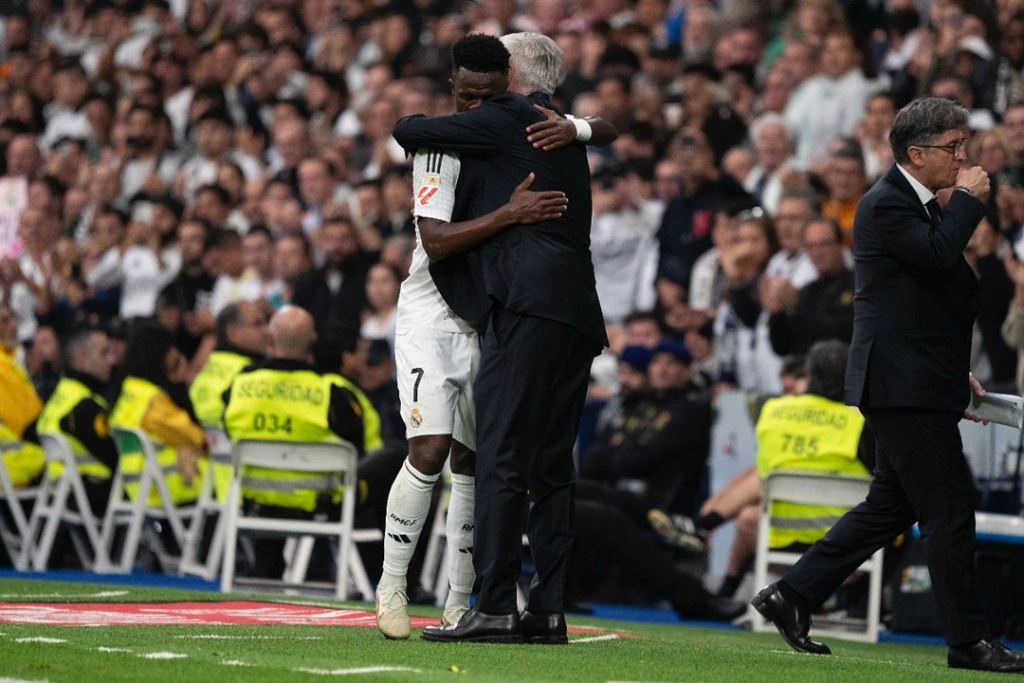 Ancelotti exalta Vini Jr. após atuação de gala na goleada do Real Madrid: ‘Te amo’ Ancelotti exalta Vini Jr. após atuação de gala na goleada do Real Madrid: ‘Te amo’