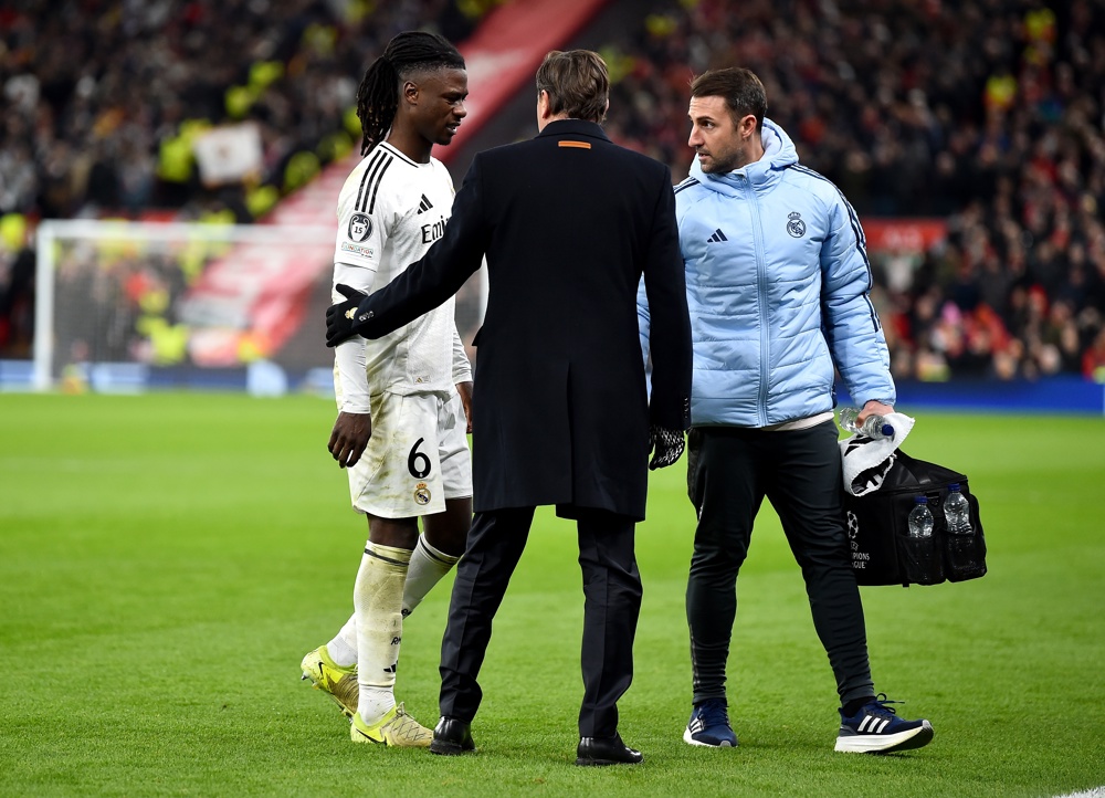 Camavinga entra para extensa lista de lesionados do Real Madrid e desfalca clube espanhol por quatro semanas Camavinga entra para extensa lista de lesionados do Real Madrid e desfalca clube espanhol por quatro semanas