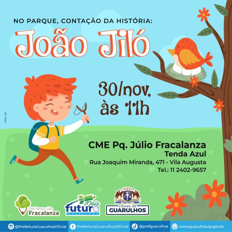 Contação de história no Parque Júlio Fracalanza diverte o público neste sábado