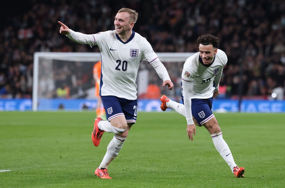 Inglaterra goleia a Irlanda por 5 a 0 e garante retorno à elite da Liga das Nações