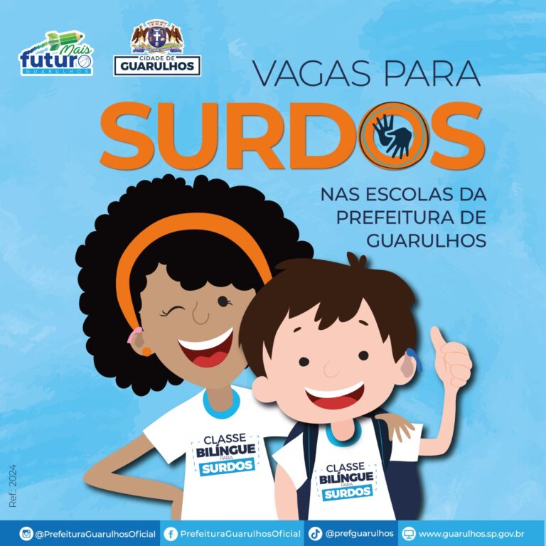 Prefeitura de Guarulhos abre inscrições para turmas de alunos surdos