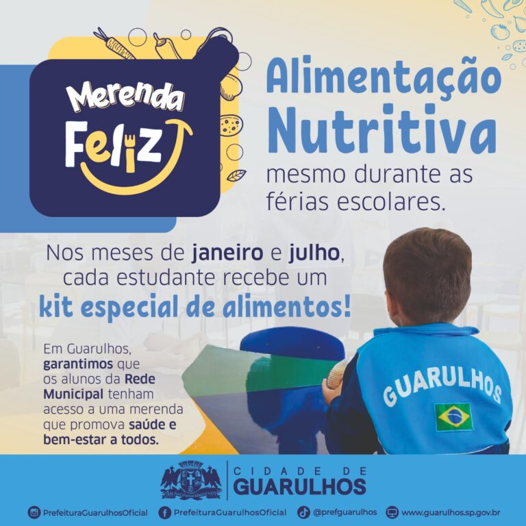 Merenda Feliz: Prefeitura anuncia entrega de kits de alimentos a alunos da rede municipal