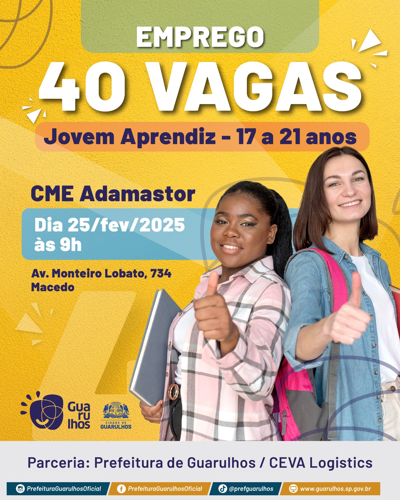 Empresa de logística contrata para 40 vagas de jovem aprendiz