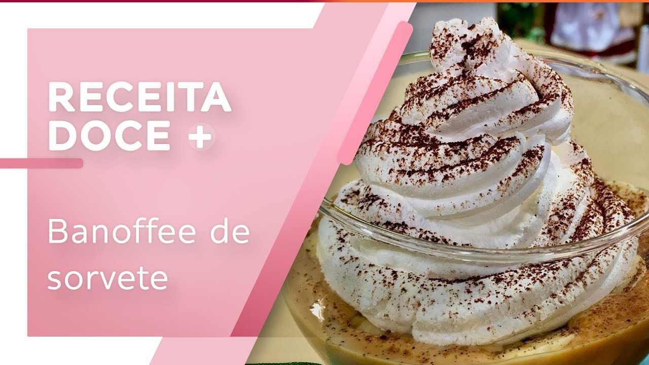Receita de Sorvete saudável de banoffee Receita de Sorvete saudável de banoffee