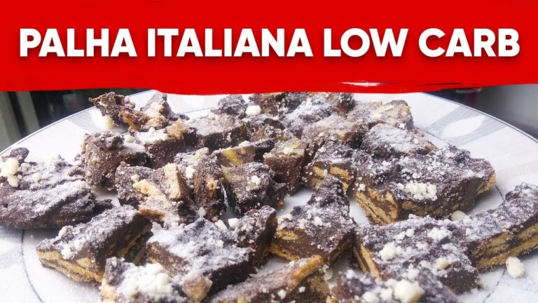 Receita de Torta de Palha Italiana Low Carb