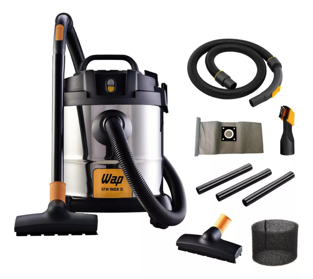 Aspirador de Pó e Água Wap GTW INOX 12 1400w 110v/220V