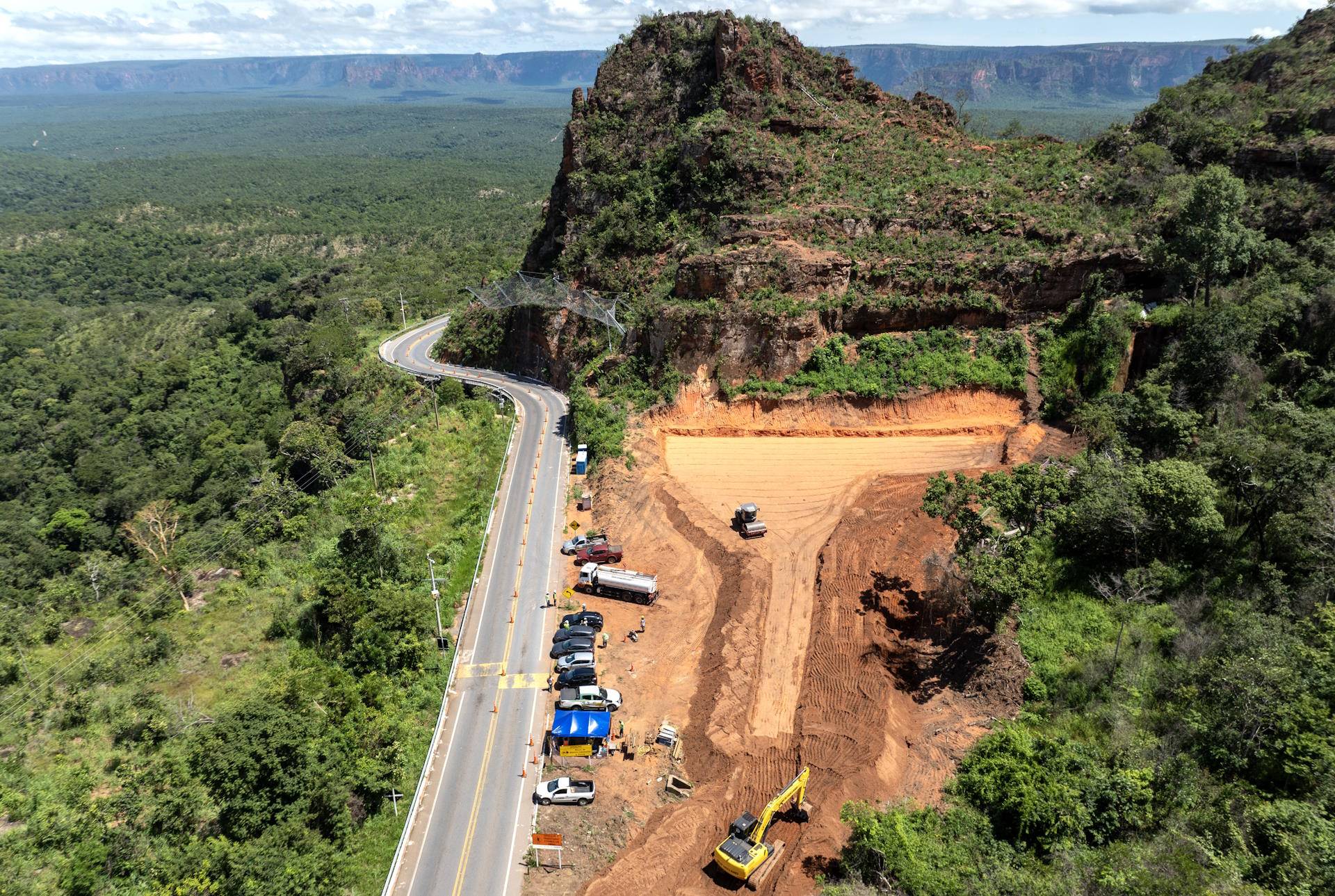 Por inconsistência técnica, governo do MT decide mudar obra no Portão do Inferno Por inconsistência técnica, governo do MT decide mudar obra no Portão do Inferno