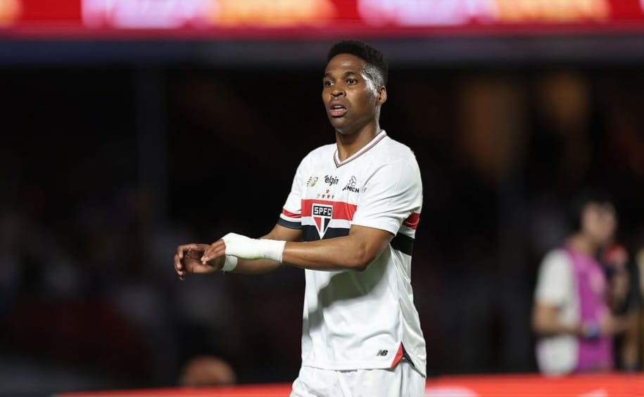 Wendell tem lesão muscular na coxa esquerda confirmada e vira desfalque do São Paulo