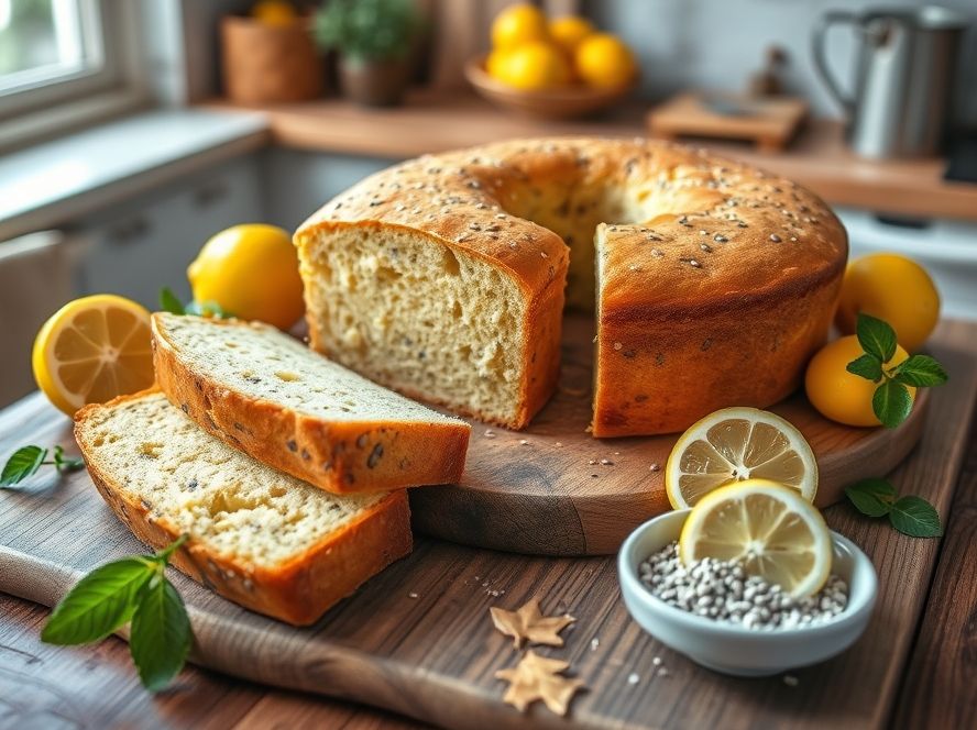 Receita de Bolo de Iogurte com Limão e Sementes de Papoula