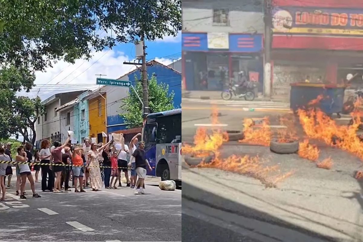 Apagão em SP: protestos contra a Enel têm vias fechadas e fogo